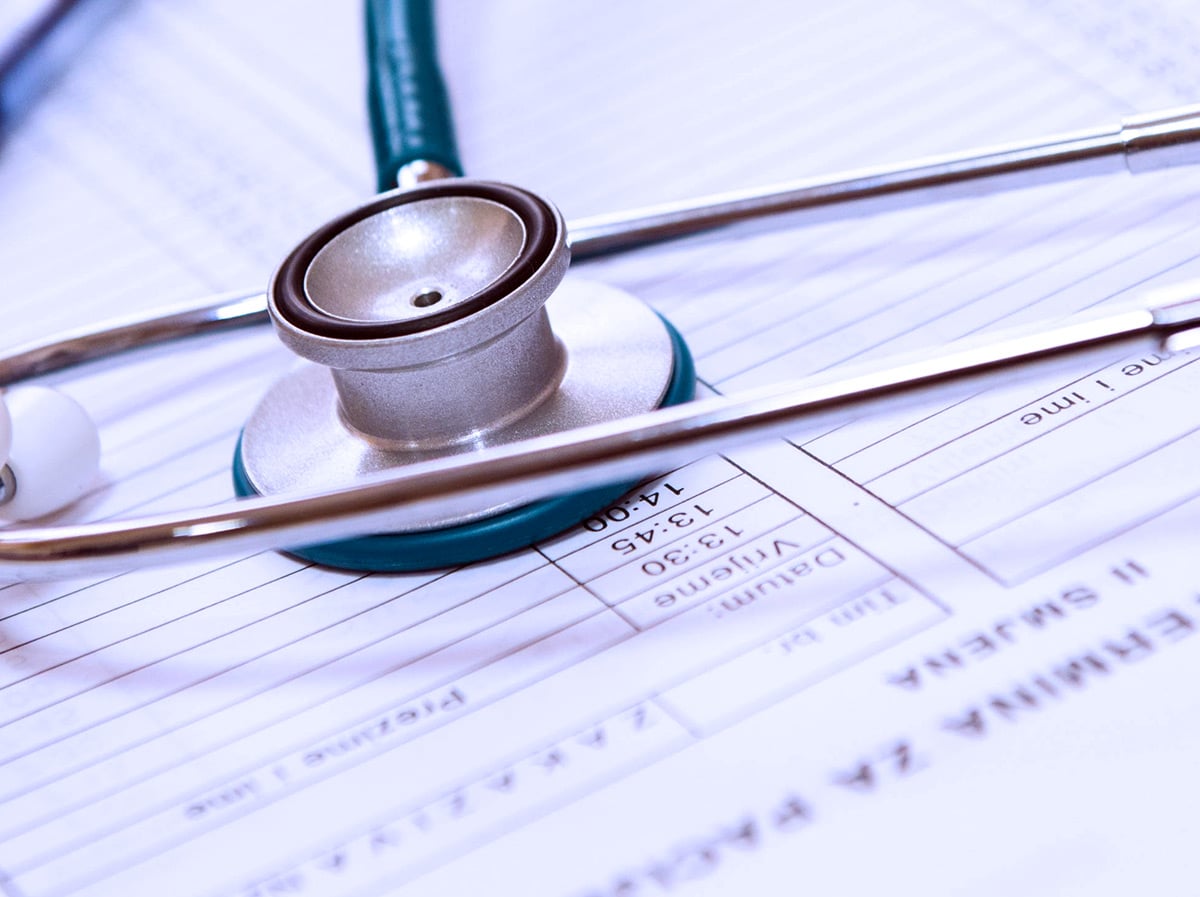 stethoscope on documentation