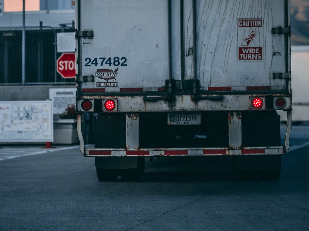 Semi-Truck Backing Up