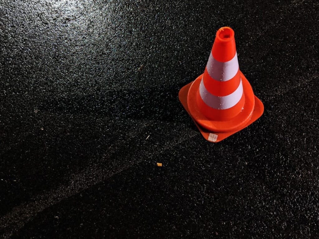 Common Causes of Slip and Fall Accidents, Traffic Cone