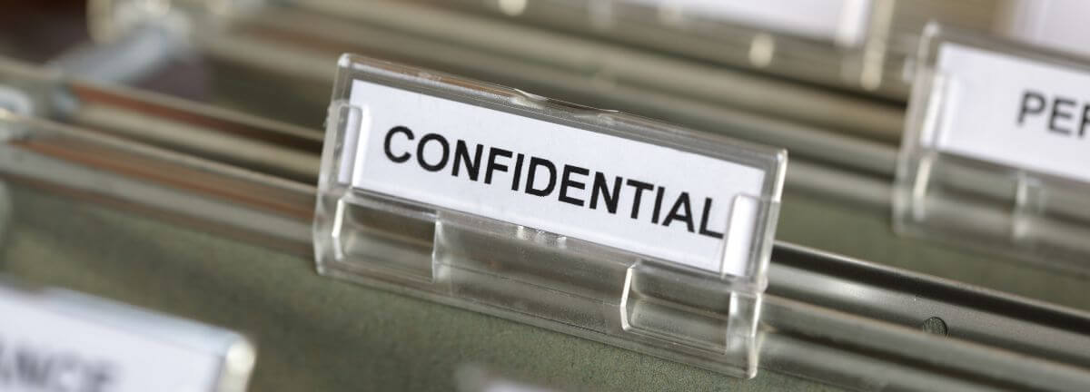 confidential file folder