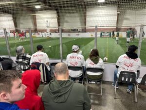 fans watching soccer