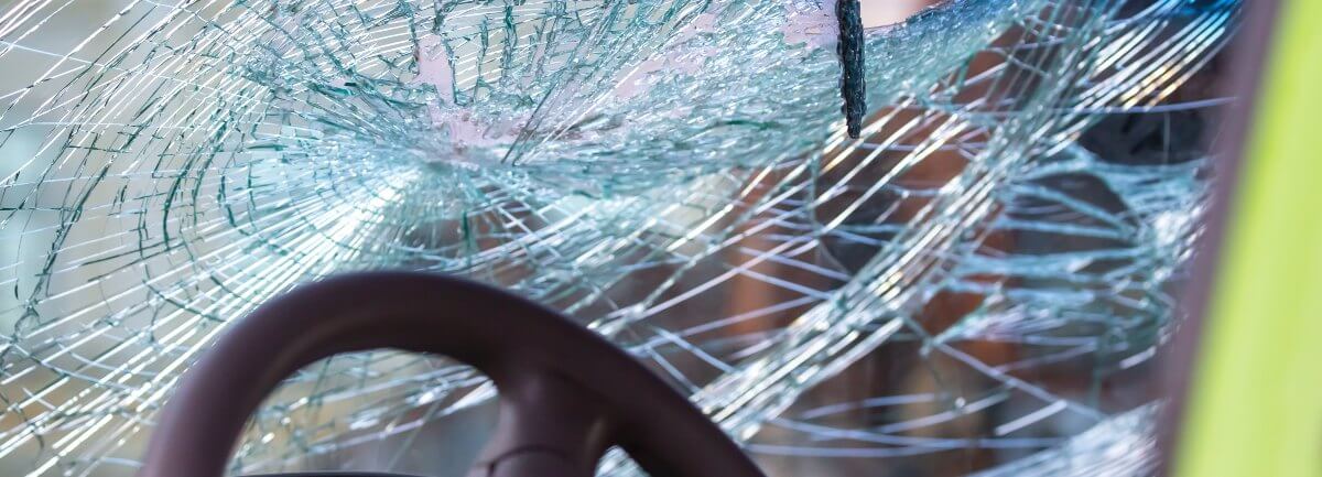 broken car windshield