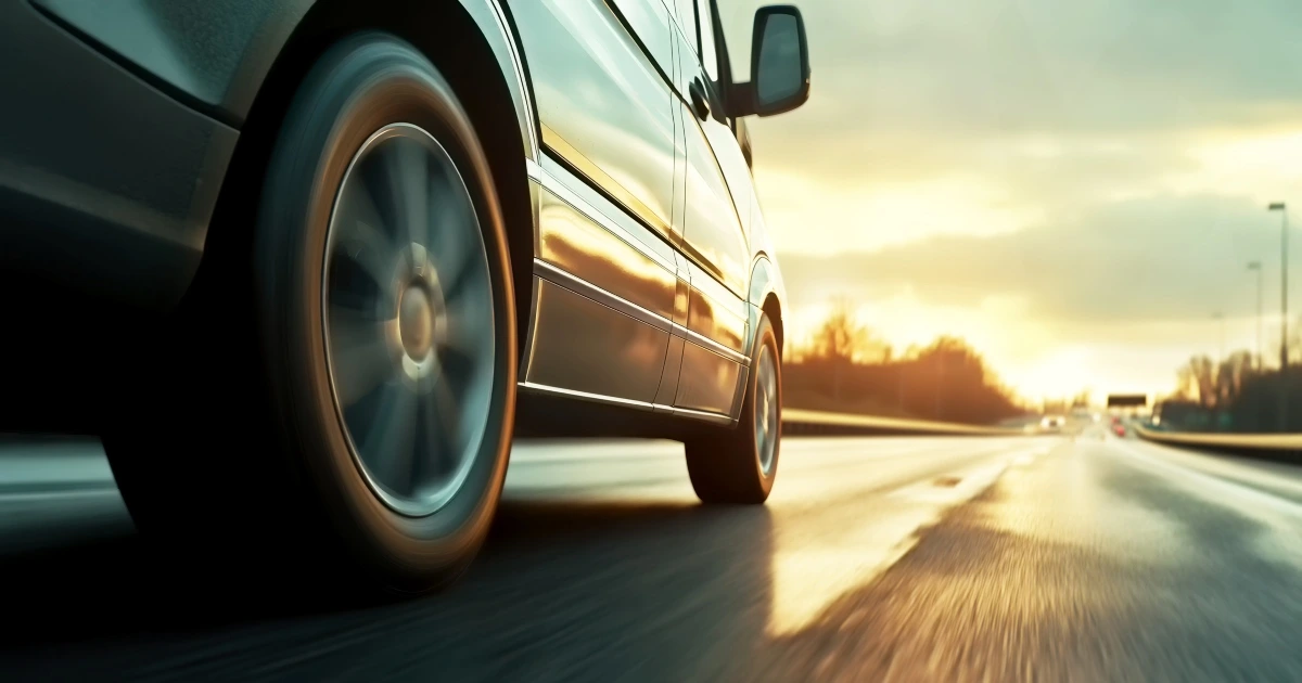 car on the road